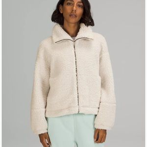 Lululemon cinchable fleece zip up